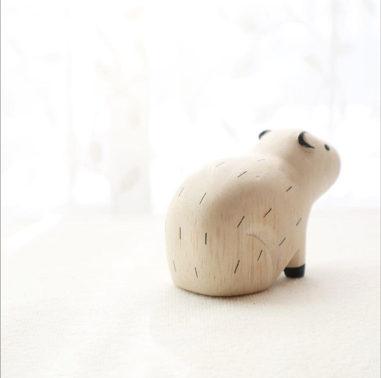 Wooden Figurine - Capybara